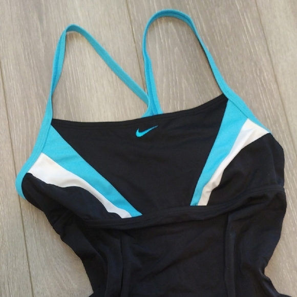 Nike Other - Nike Black and Teal Swimsuit
